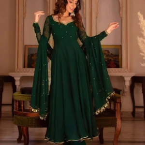 Green Designer Anarkali Suit